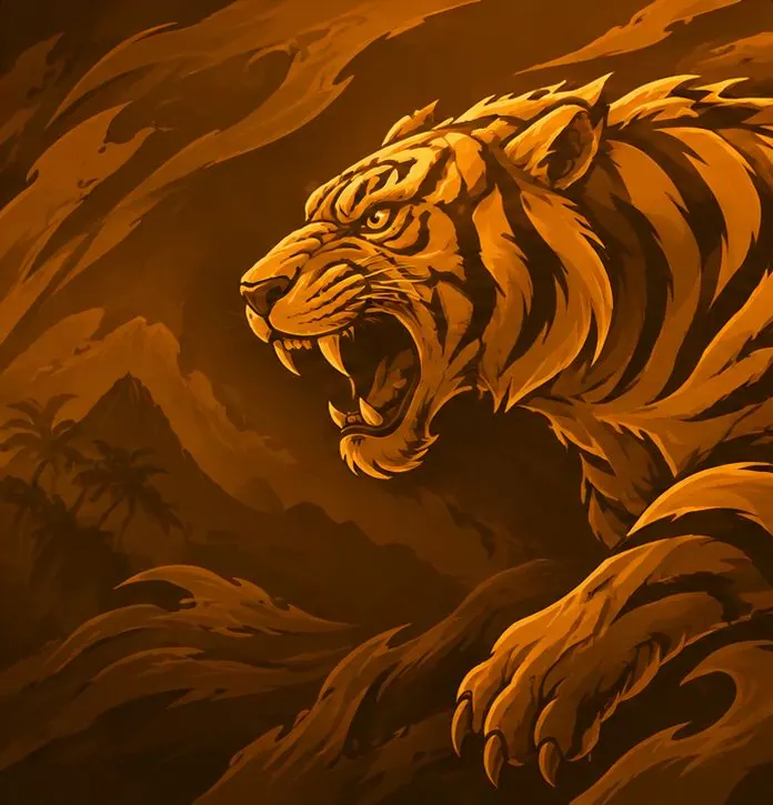 Tiger artwork for Malaysia